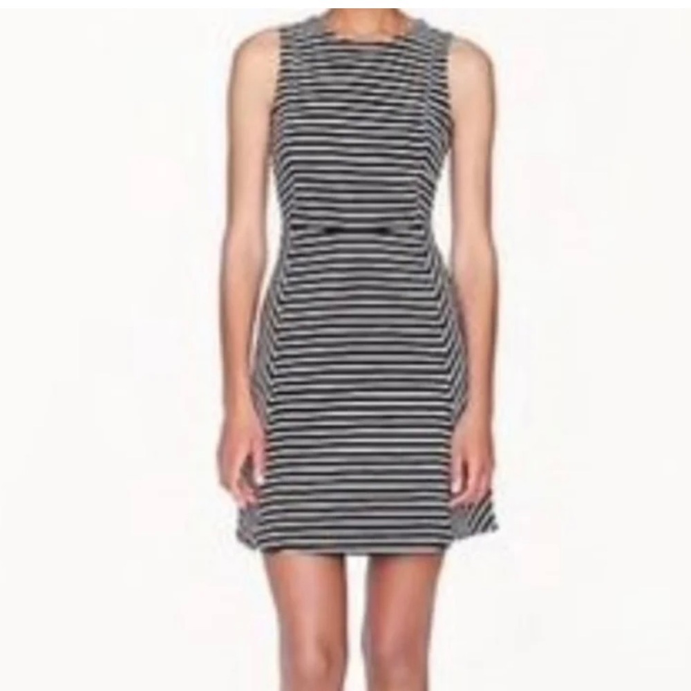 J. Crew Fit & Flare Striped Sheath Dress